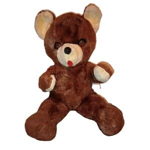 Knickerbocker Teddy Kuddles Wind Up Lullaby Music Plush Bear 18"  1950s-70s?